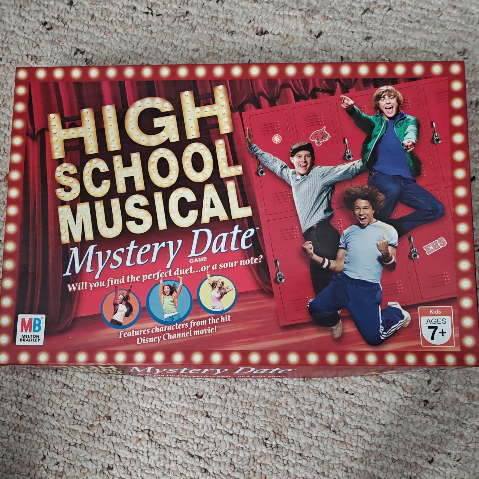 HIGH SCHOOL MUSICAL MYSTERY DATE GAME Ages 7+ MILTON BRADLEY new in opened box