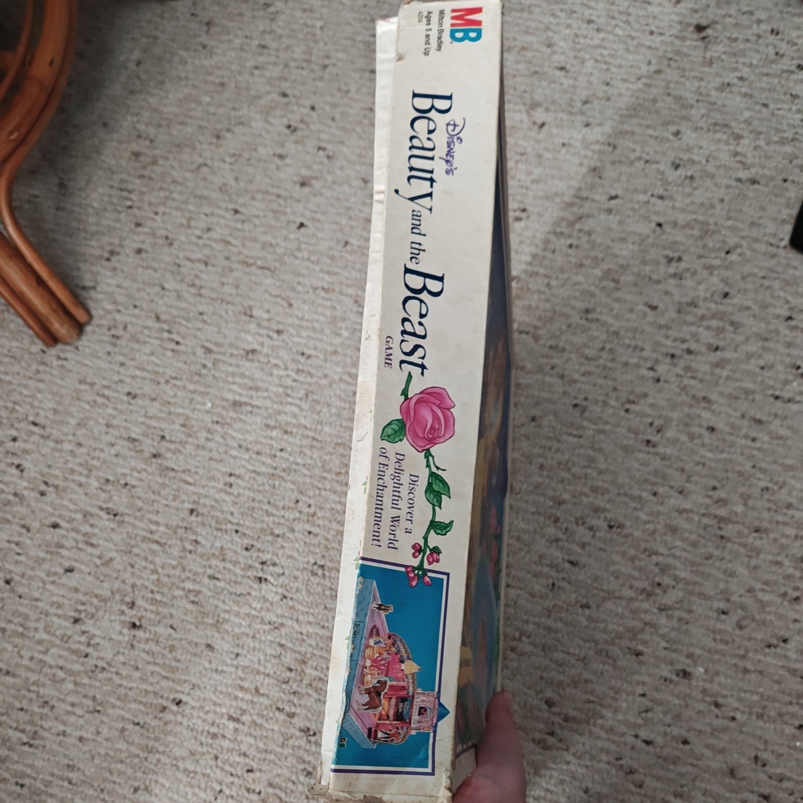 Disney’s Beauty And The Beast 3D Board Game Milton Bradley Vintage 1992