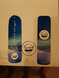 Northern lights bookmarks and Logo sticker
